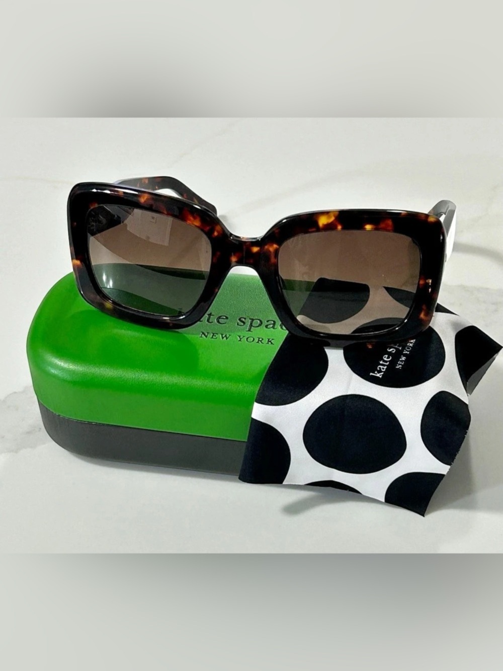 Kate Spade Sunglasses Hello Sunshine Tortoise Shell in Brown & Black Brand New